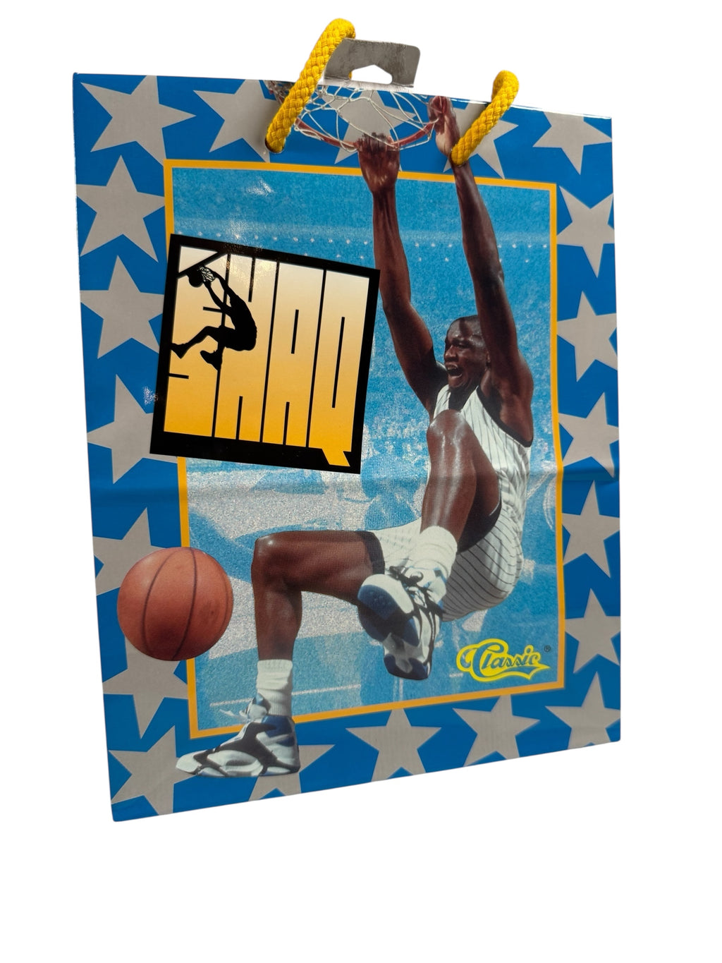 Vtg DS 1994 Shaq - Hallmark Gift Bag - Shaq Attack 1 Reebok Pump on Feet - 2 for $20!
