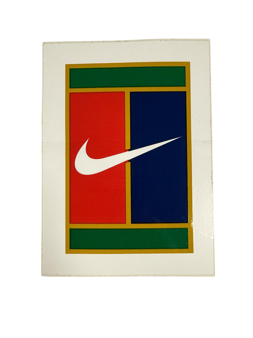 Vtg Nike Agassi - Challenge Court Promo Sticker - 5” x 7” - 90’s DS
