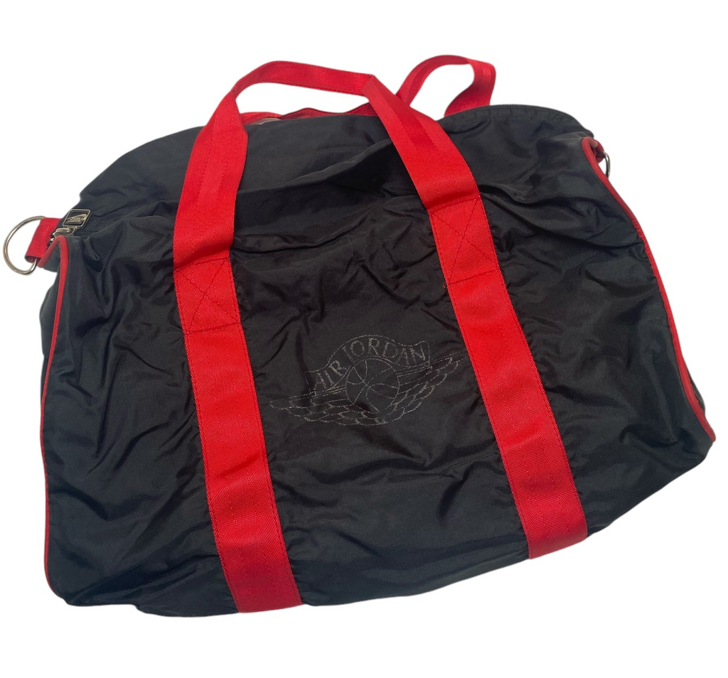 Vtg OG Nike - Air Jordan Wings Duffle Bag - 1985 - Blk/Red