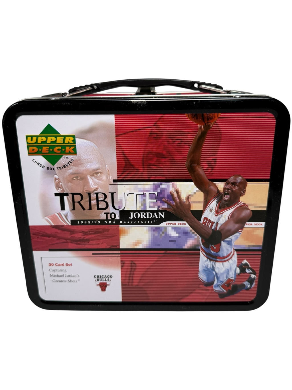 Vtg 1999 Upper Deck - Michael Jordan Tribute Lunch Box Tin - DS - No Cards
