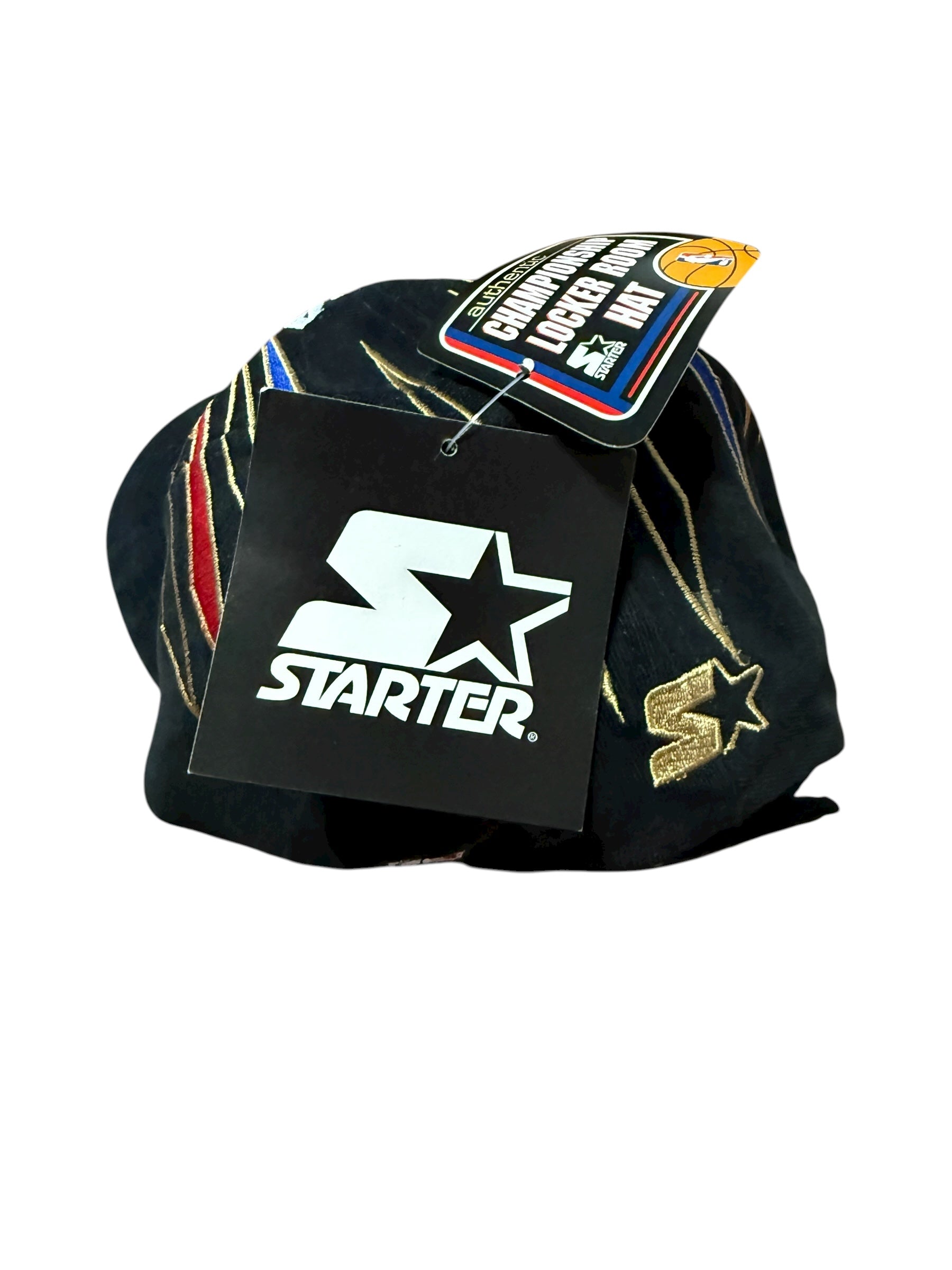 Vtg 1998 Starter - Michael Jordan - Chicago Bulls Championship Locker Room Tee & Hat - Sz L 🐐🏆