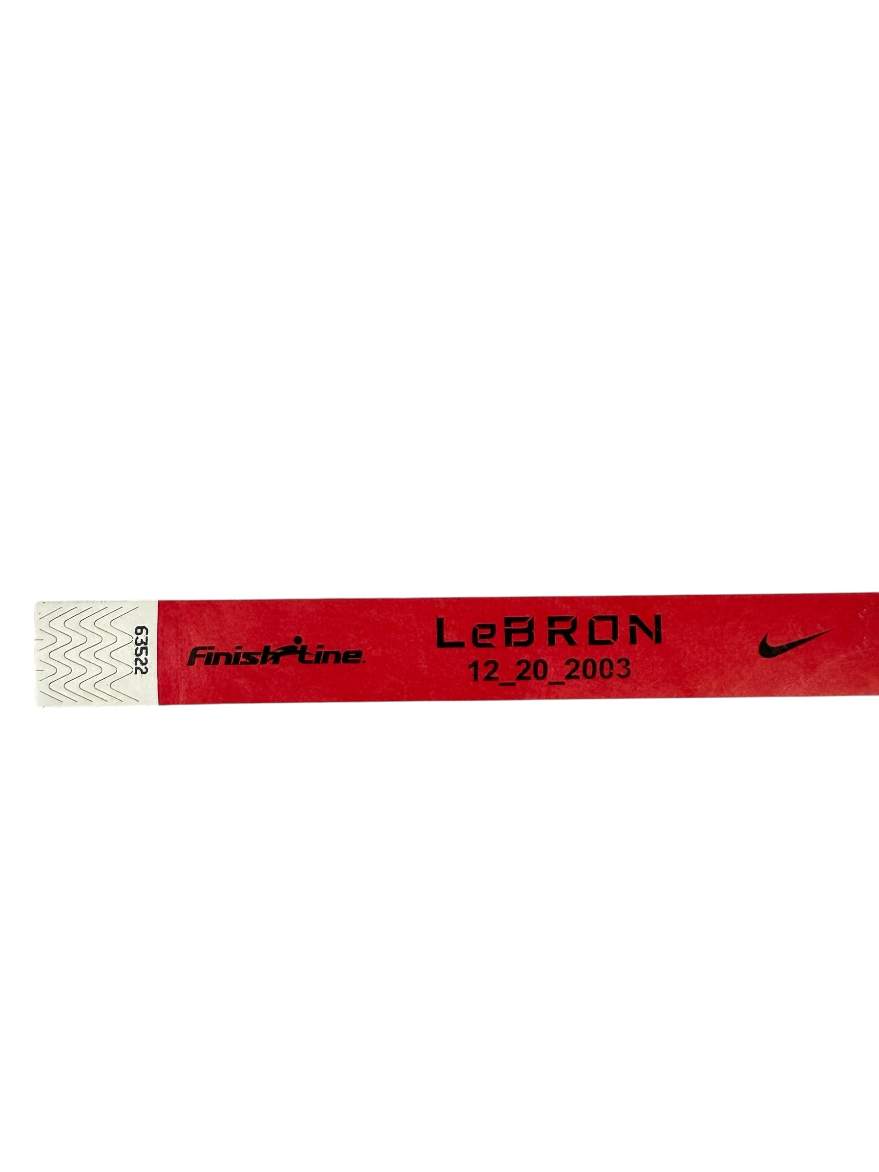 Vtg 2003 LeBron James Nike Generation Unused Shoe Release Wristband From Finish Line - Extremely Rare! 2 for $20!