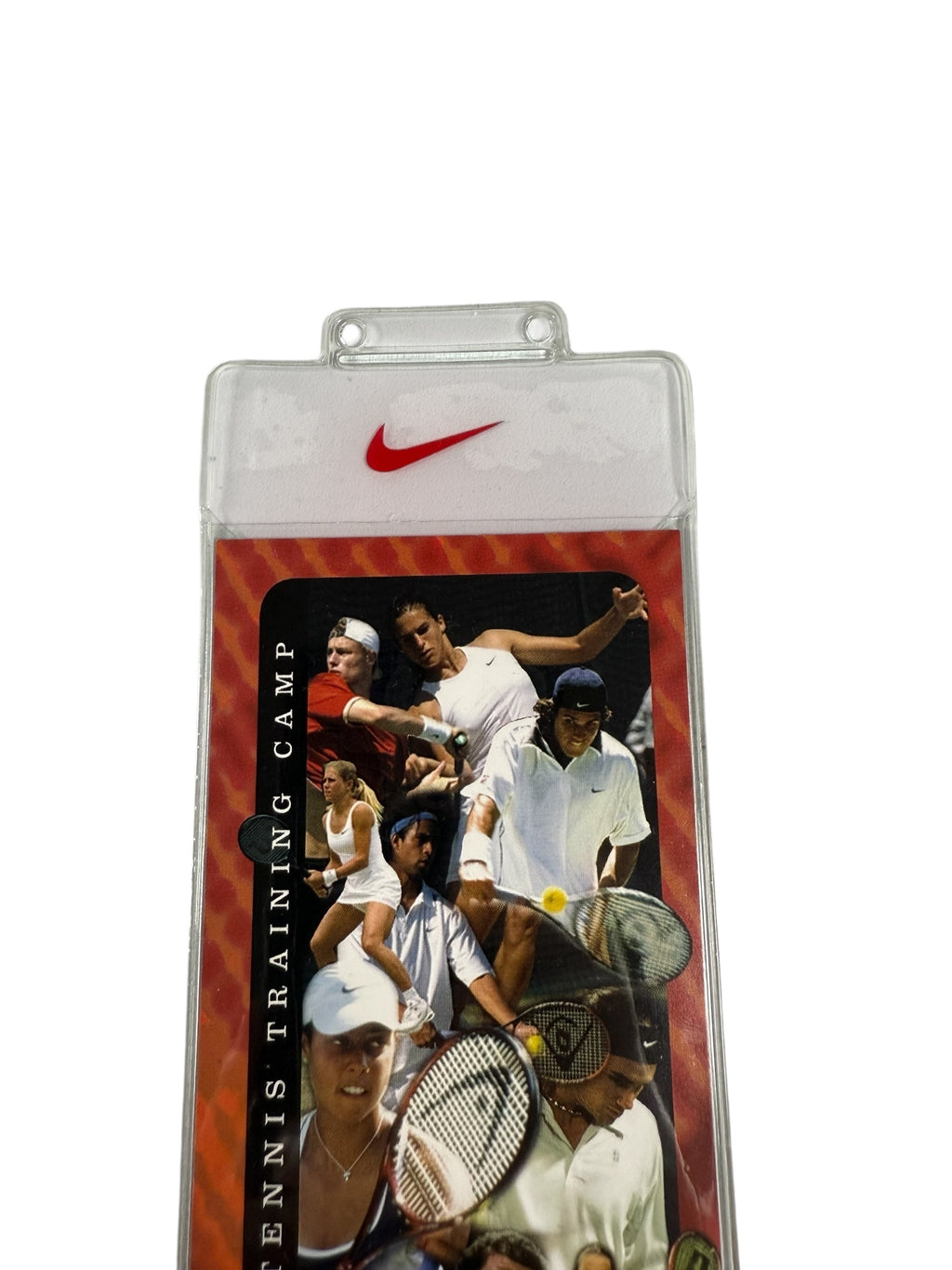 Vtg Nike Tennis Training Camp - Challenge Court Lanyard Holder and Insert - Rare Promo Item - DS Late 90’s