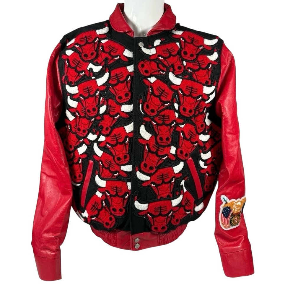 Jeff Hamilton - Chicago Bulls All Over Patch - Grail! - 1 of 1 and Autographed🤯🔥 - Sz L