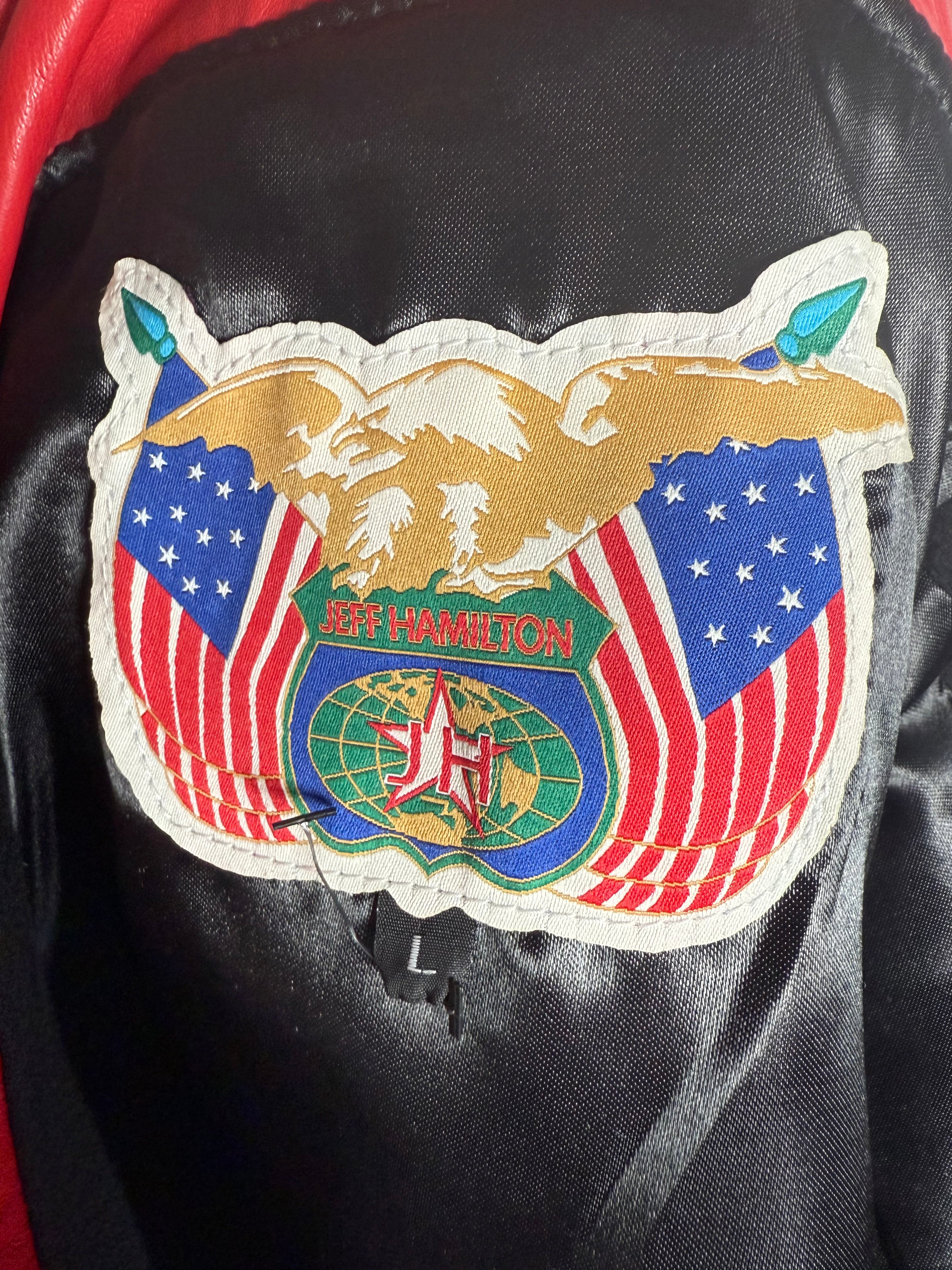 Jeff Hamilton - Chicago Bulls All Over Patch - Grail! - 1 of 1 and Autographed🤯🔥 - Sz L