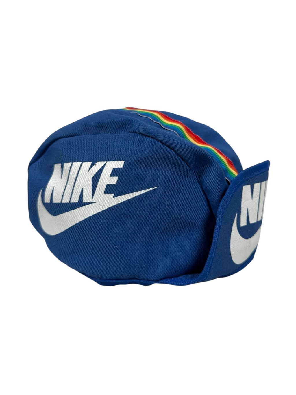 Vtg OG Nike - 1980’s Cycling Cap - Extremely Rare! - Blue/White