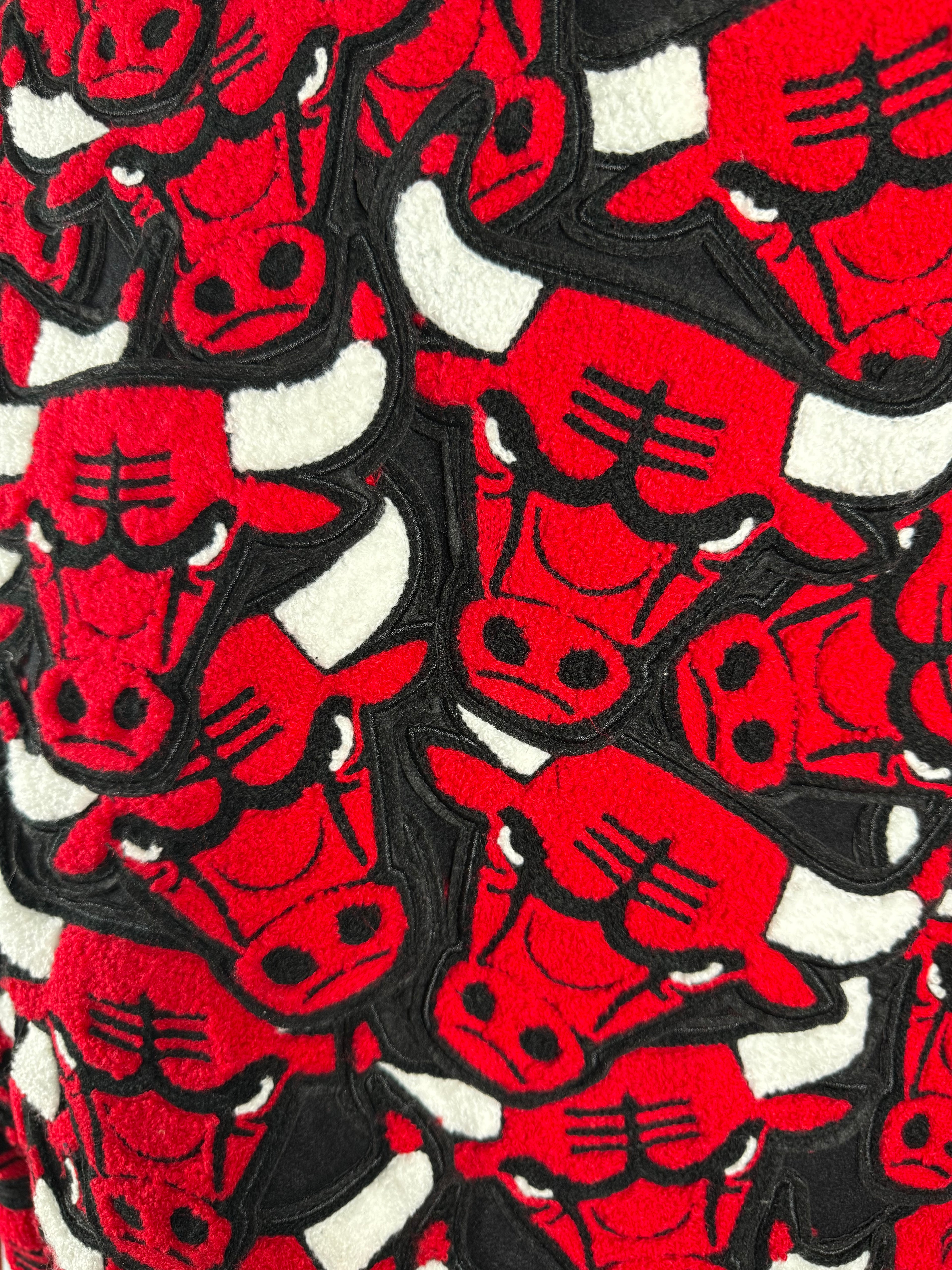 Jeff Hamilton - Chicago Bulls All Over Patch - Grail! - 1 of 1 and Autographed🤯🔥 - Sz L