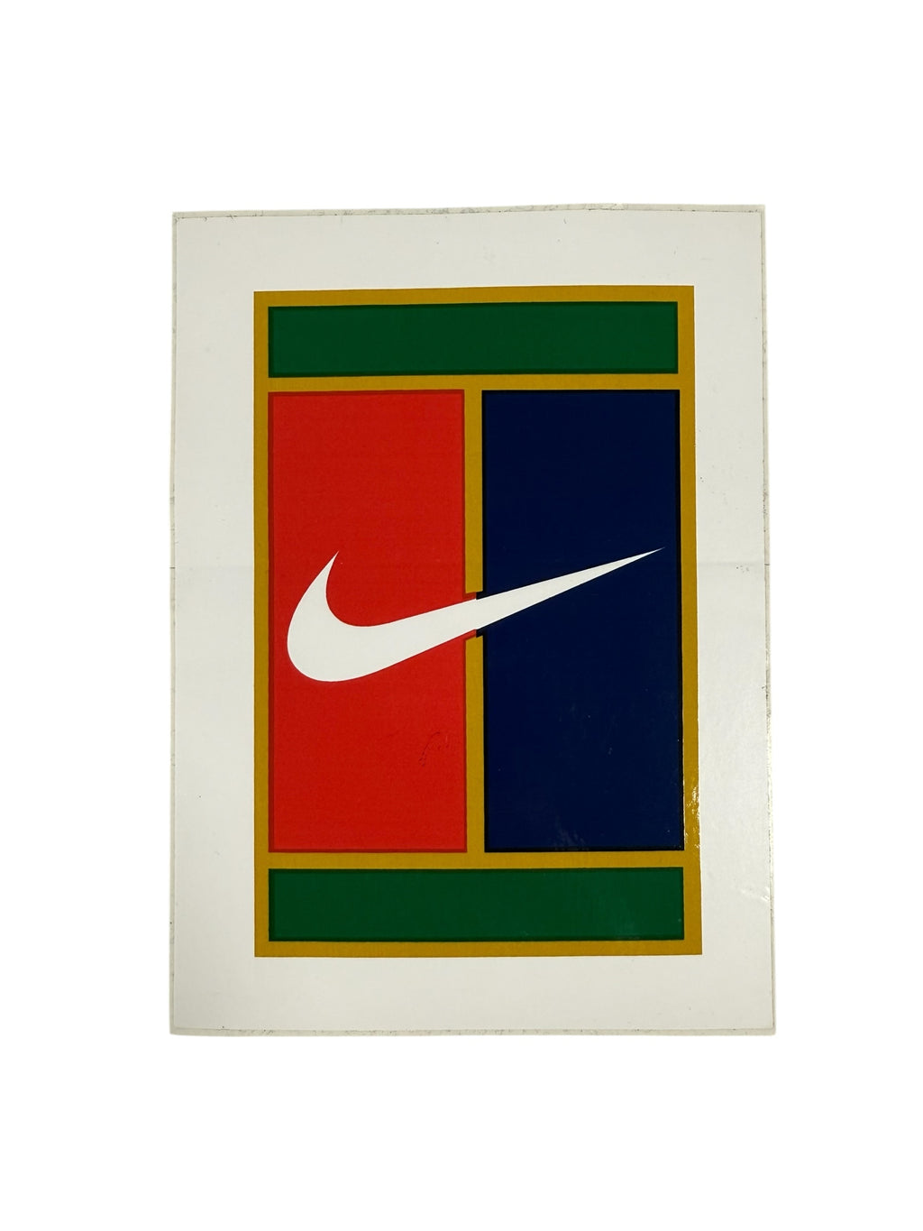 Vtg Nike Agassi - Challenge Court Promo Sticker - 5” x 7” - 90’s DS