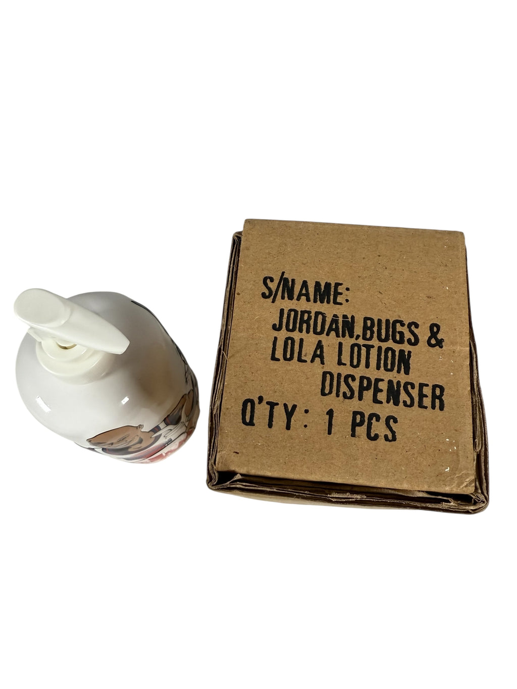Vtg Michael Jordan - Warner Bros Space Jam Soap/Lotion Dispenser - DS From 1996 - Original Box!