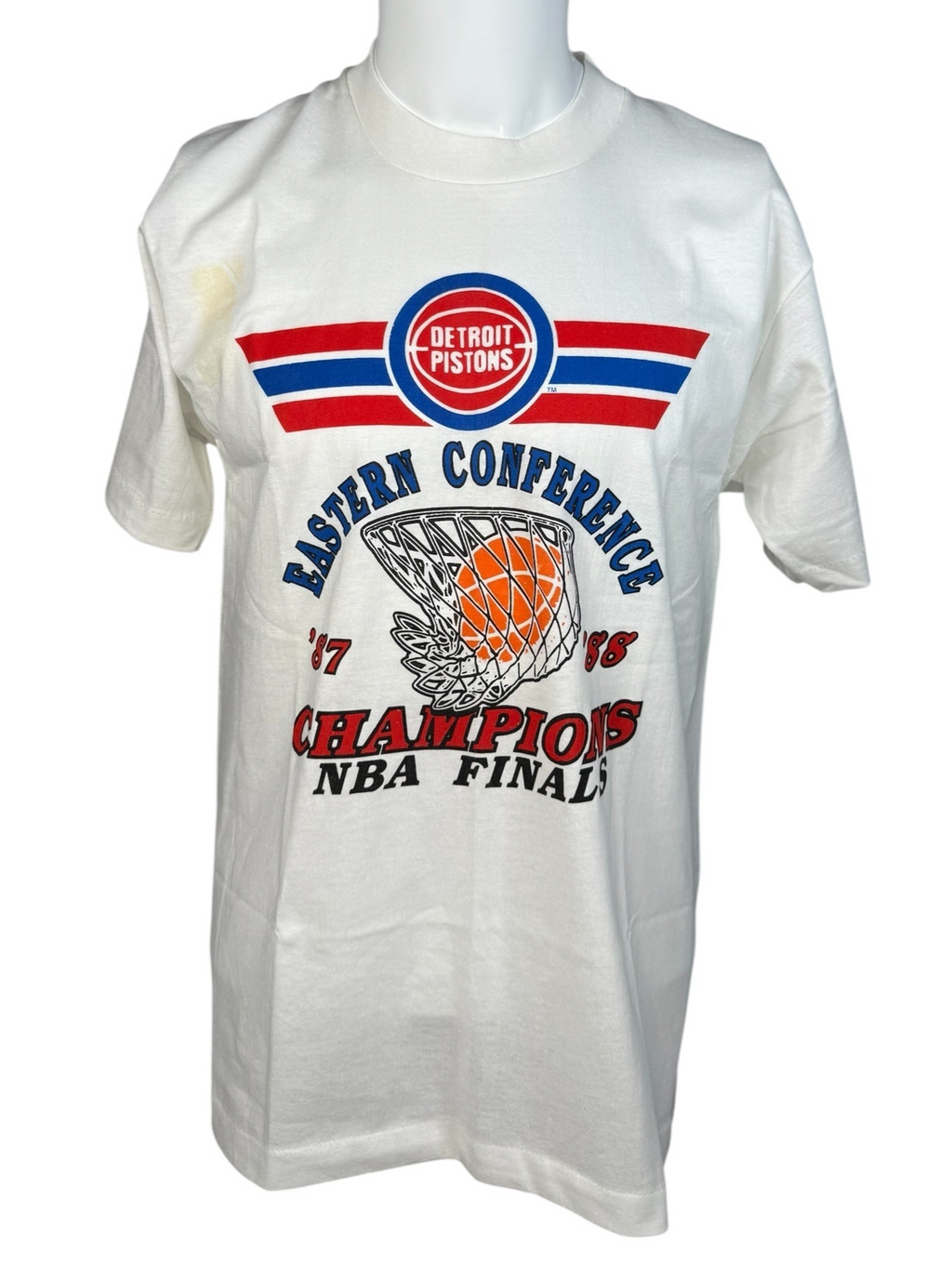 Vtg DS Screen Stars - Detroit Pistons Eastern Conference Champions Tee 1987-88 - Sz L