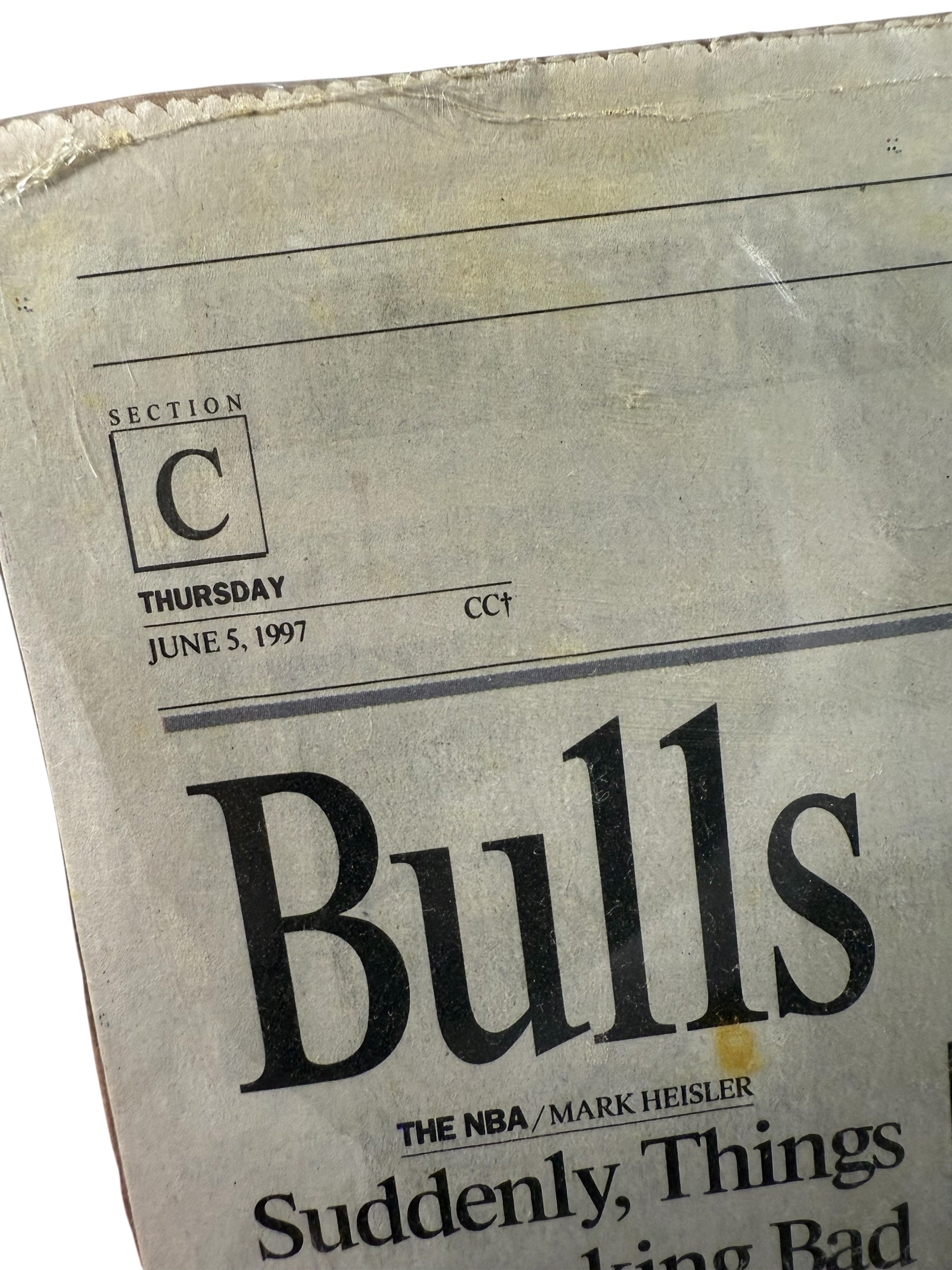 Vtg Michael Jordan - Chicago Bulls “Bulls Are Two Good” Cover June 5, 1997