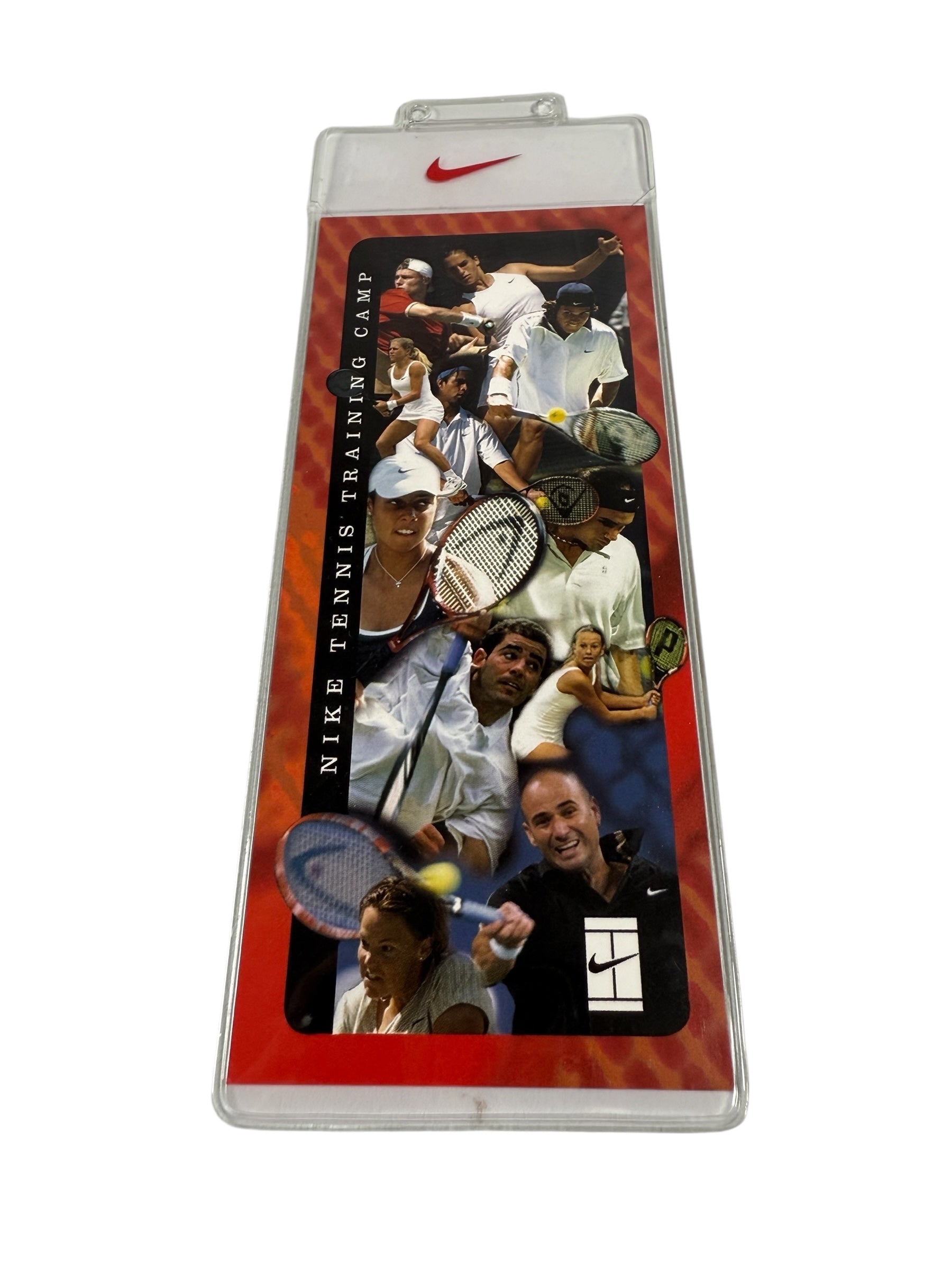 Vtg Nike Tennis Training Camp - Challenge Court Lanyard Holder and Insert - Rare Promo Item - DS Late 90’s