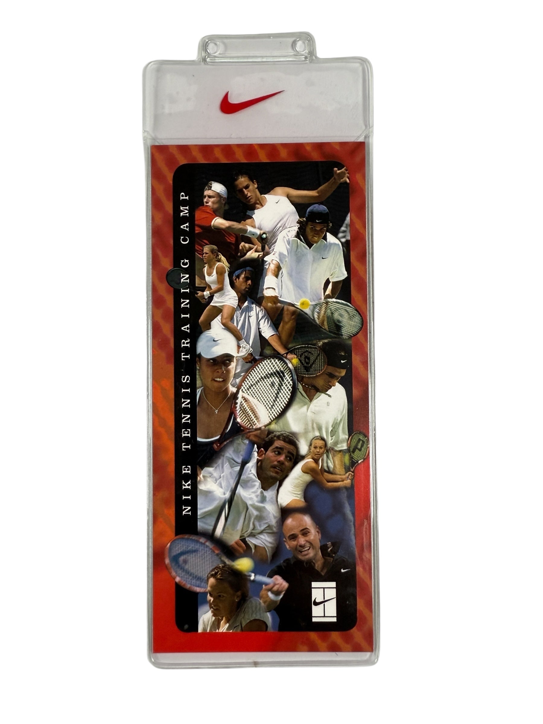 Vtg Nike Tennis Training Camp - Challenge Court Lanyard Holder and Insert - Rare Promo Item - DS Late 90’s