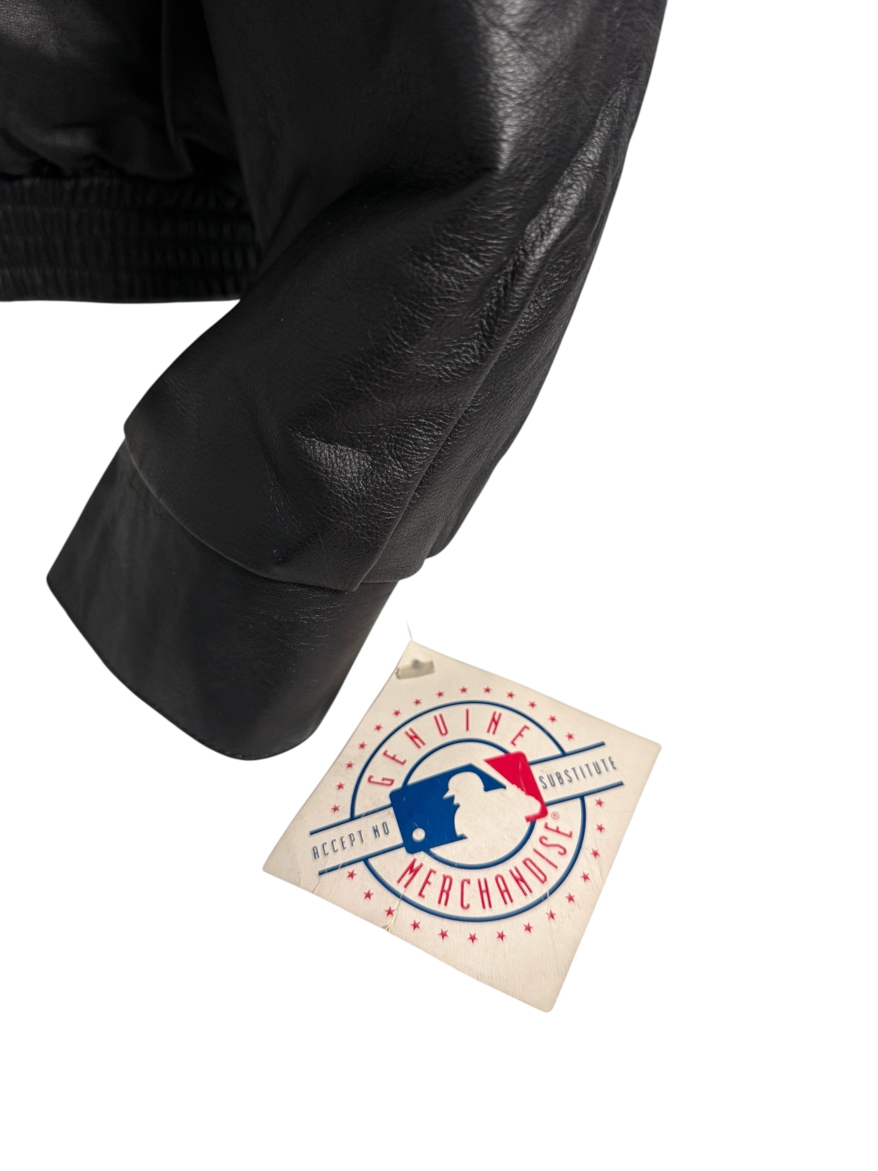 Vtg 1997 JH Design - MLB Florida Marlins World Series Leather Jacket - Sz XL - DS