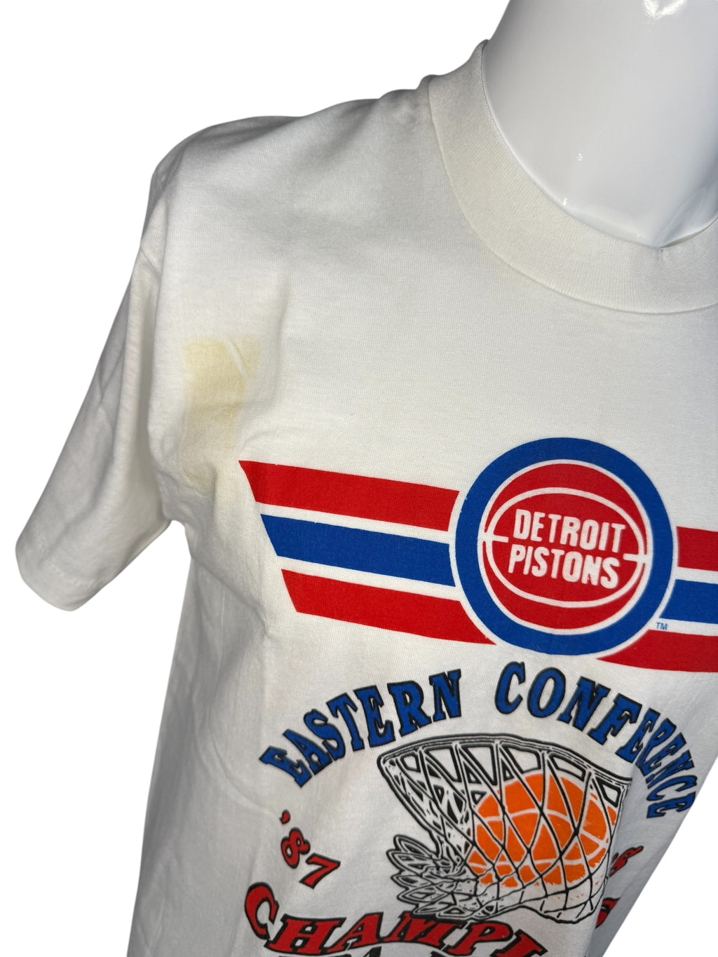 Vtg DS Screen Stars - Detroit Pistons Eastern Conference Champions Tee 1987-88 - Sz L