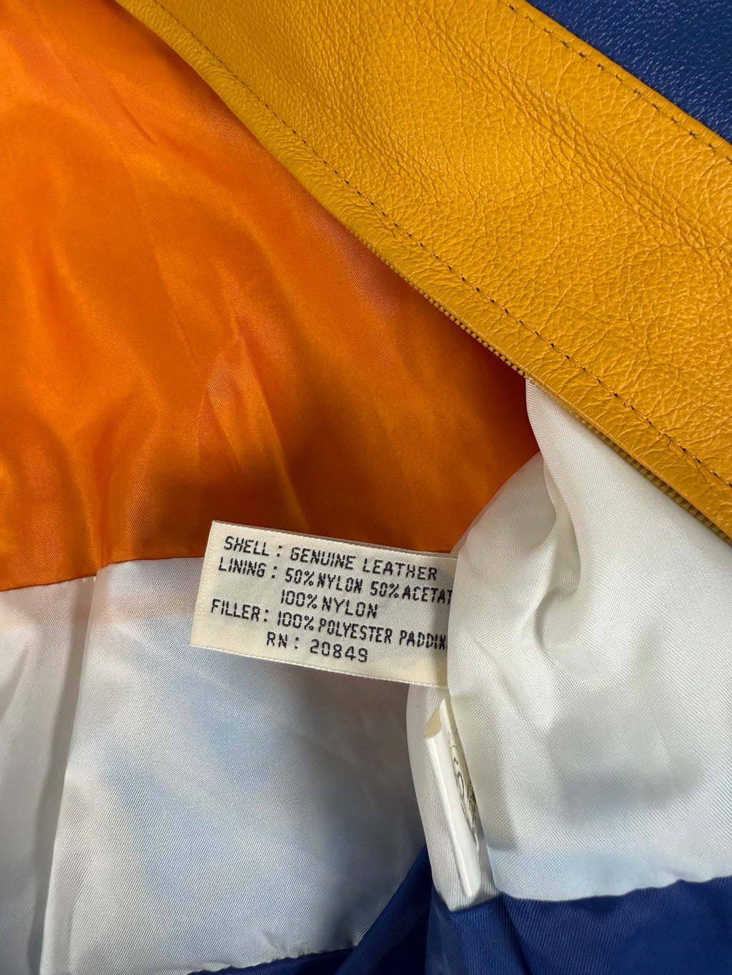 Vtg 90’s - Michael Hoban “Football” Leather Varsity Jacket - Sz L