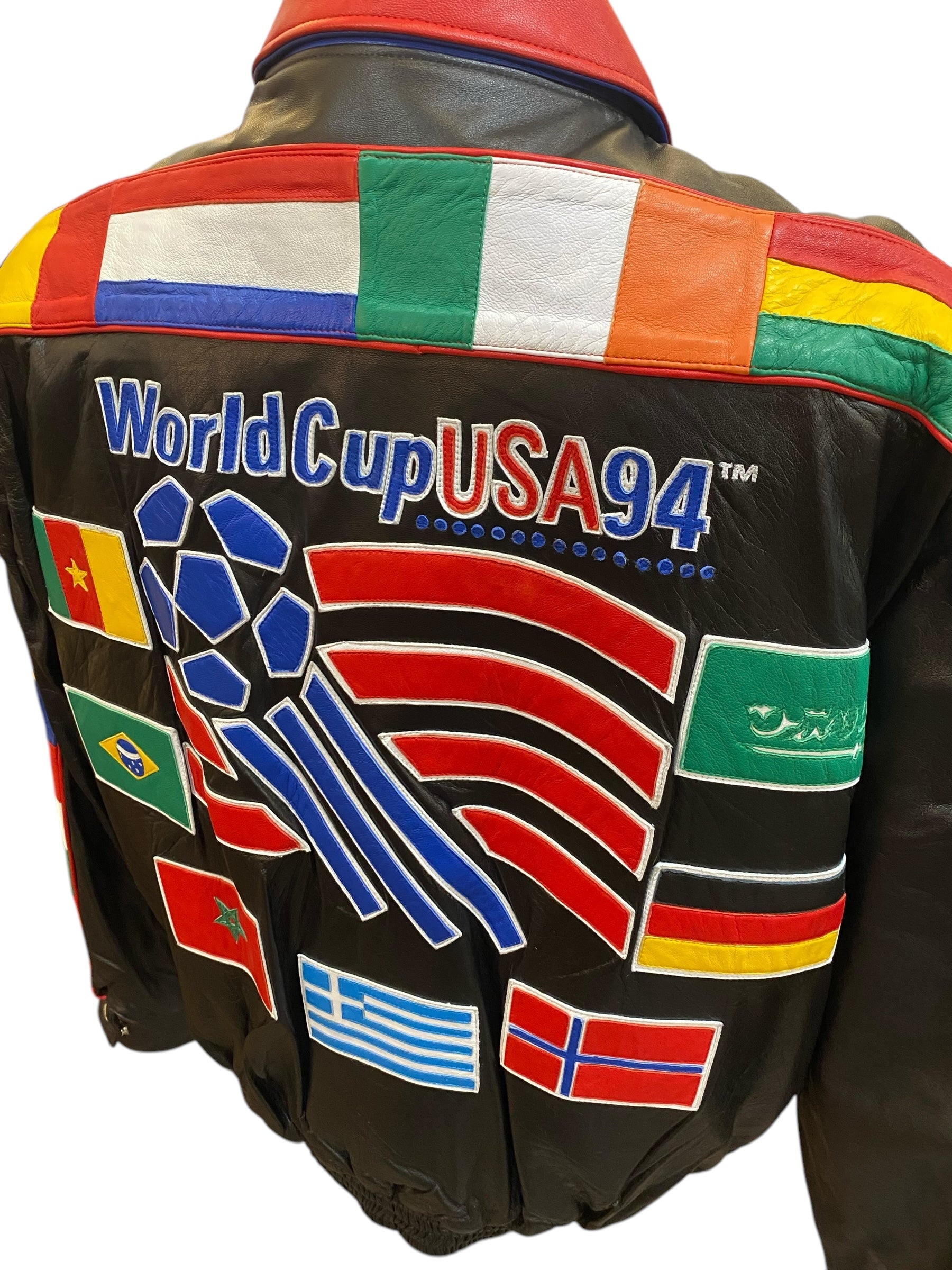 Vtg Jeff Hamilton Soccer - 1994 World Cup - Multiple Countries - DS Lambskin Leather - Multiple Sizes