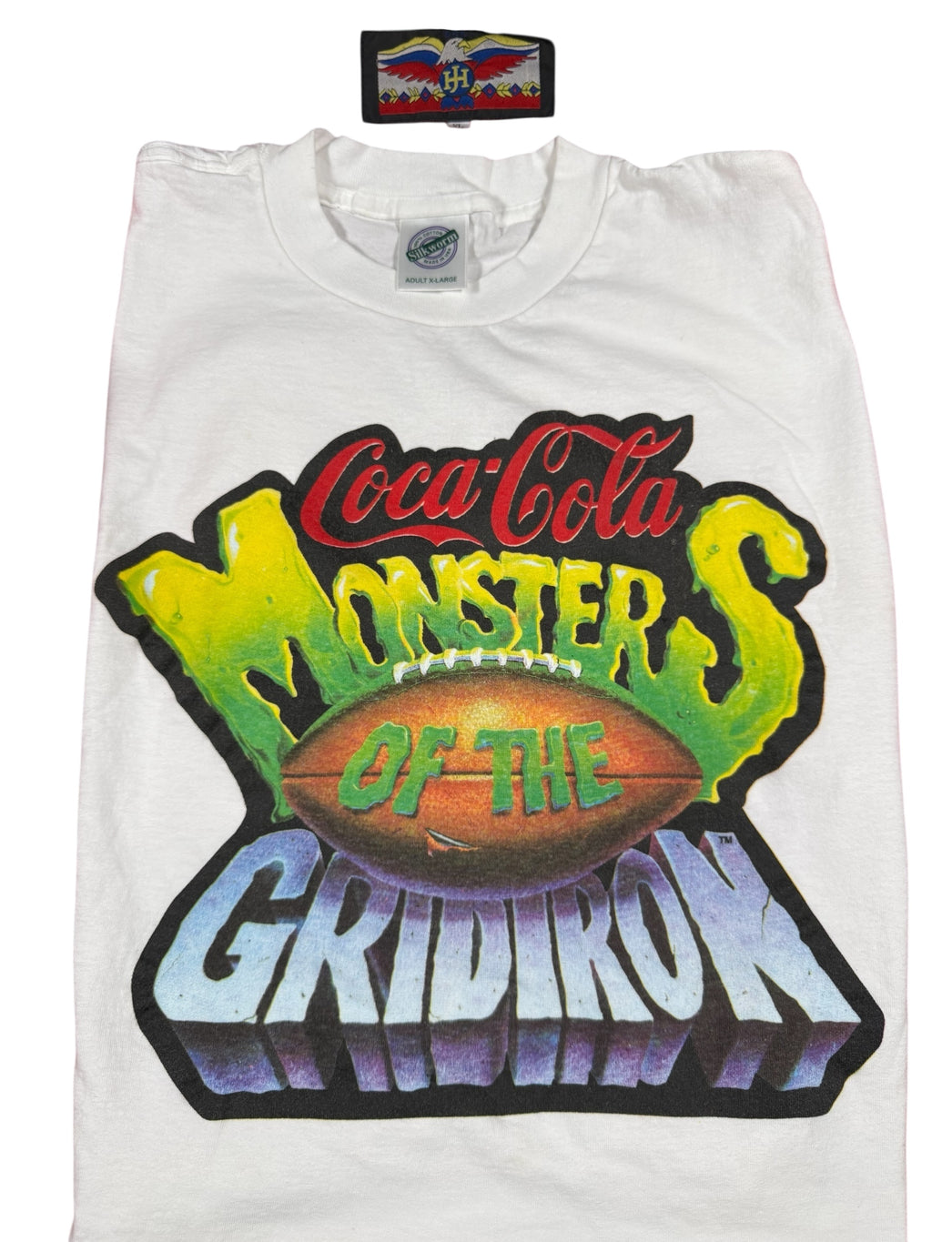 Vtg Jeff Hamilton x Coca Cola — Monsters of the Gridiron Jacket, Hat, Shirt, and Card Set! 🤯🔥 - Sz XL - 1994