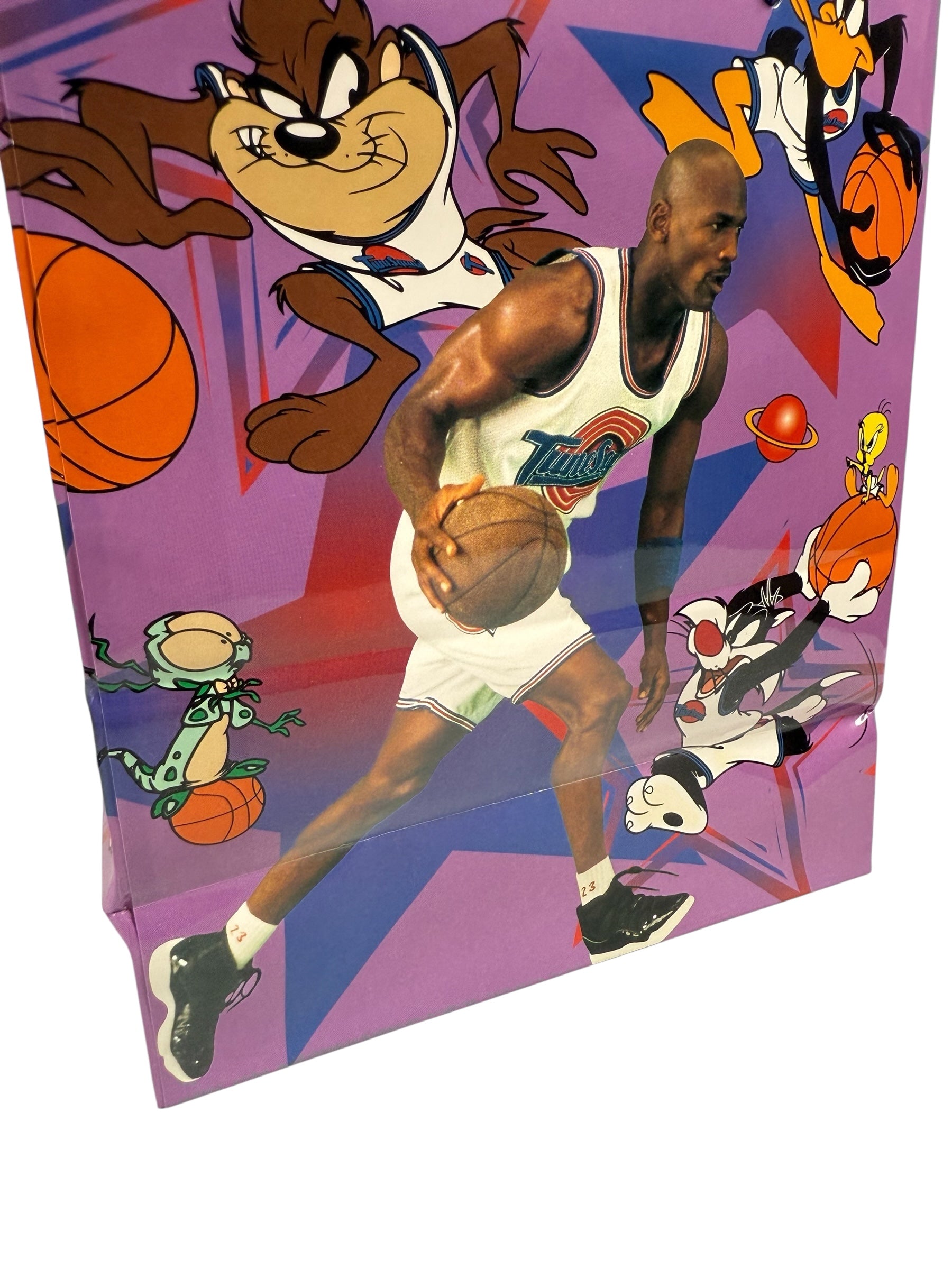 Vtg 1996 Michael Jordan - Warner Bros Space Jam Gift Bag - DS