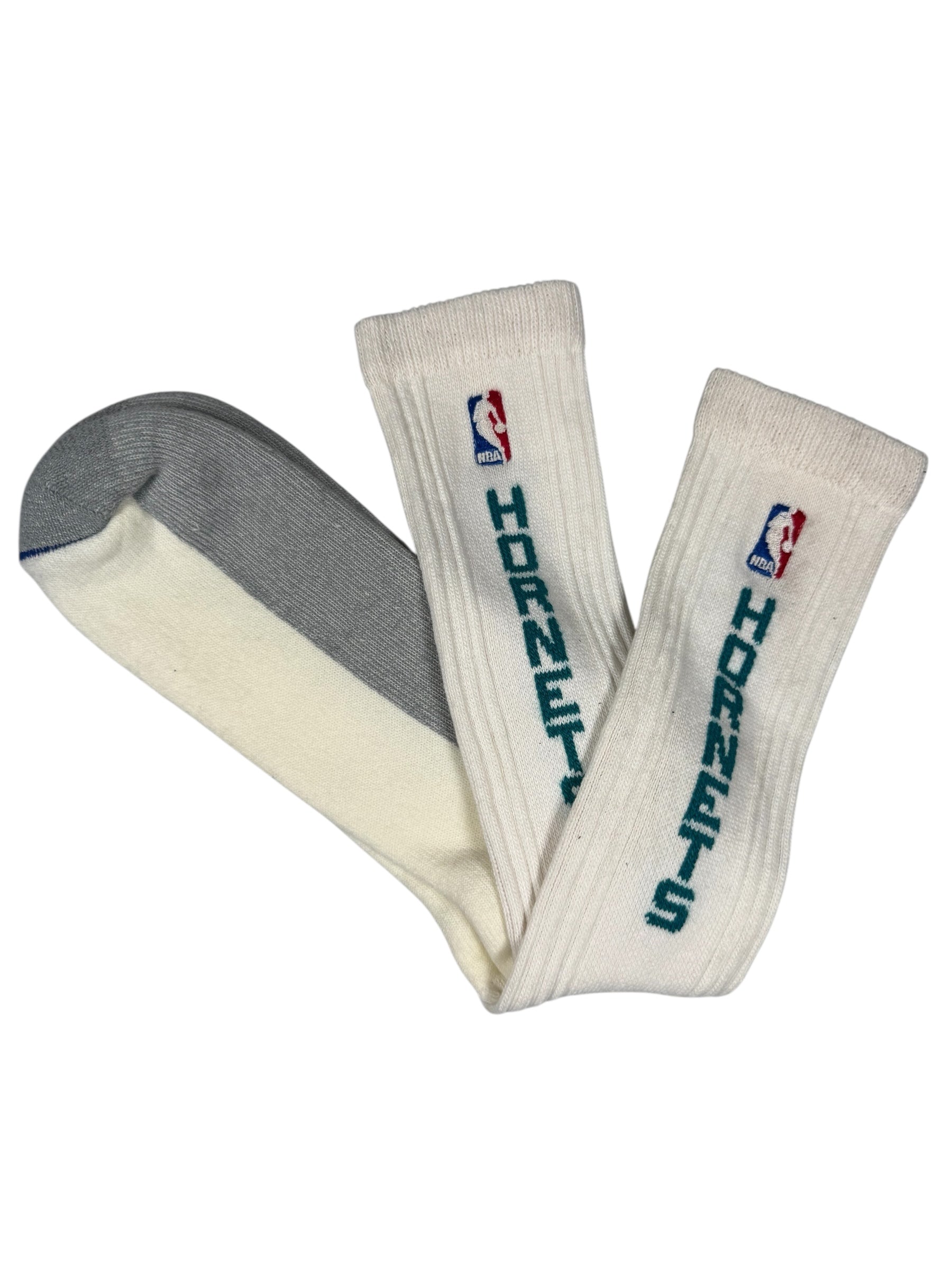 1980’s NBA - Charlotte Hornets - Authentic Team Issued Game Socks Sz 15-18
