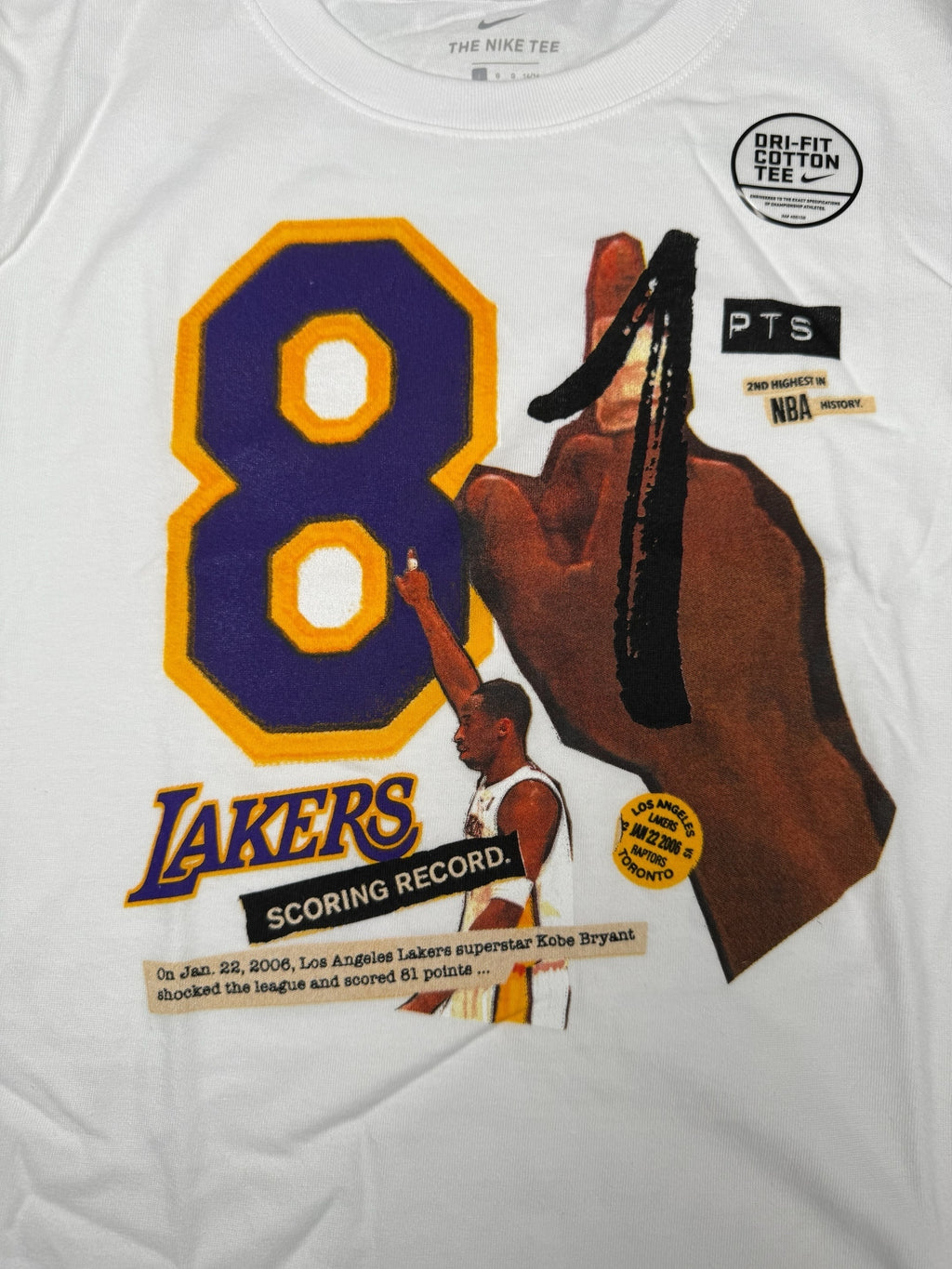 Nike - Kobe Bryant 81 Point Game Commemorative Tee - Youth Sz L - DS