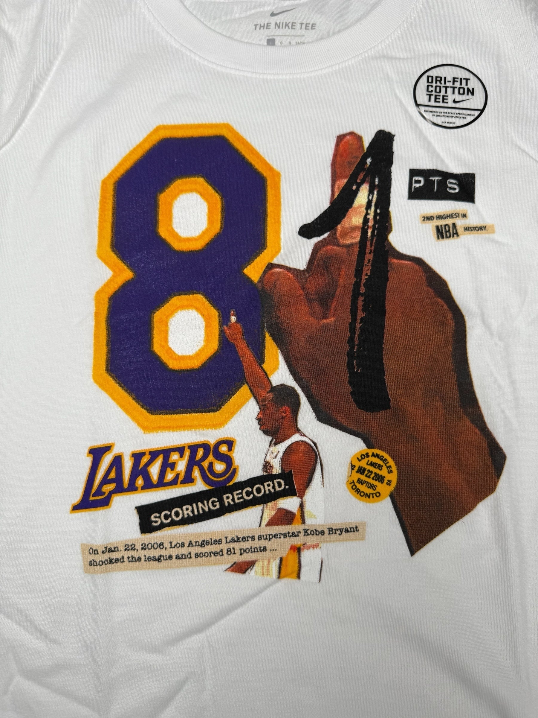 Nike - Kobe Bryant 81 Point Game Commemorative Tee - Youth Sz L - DS