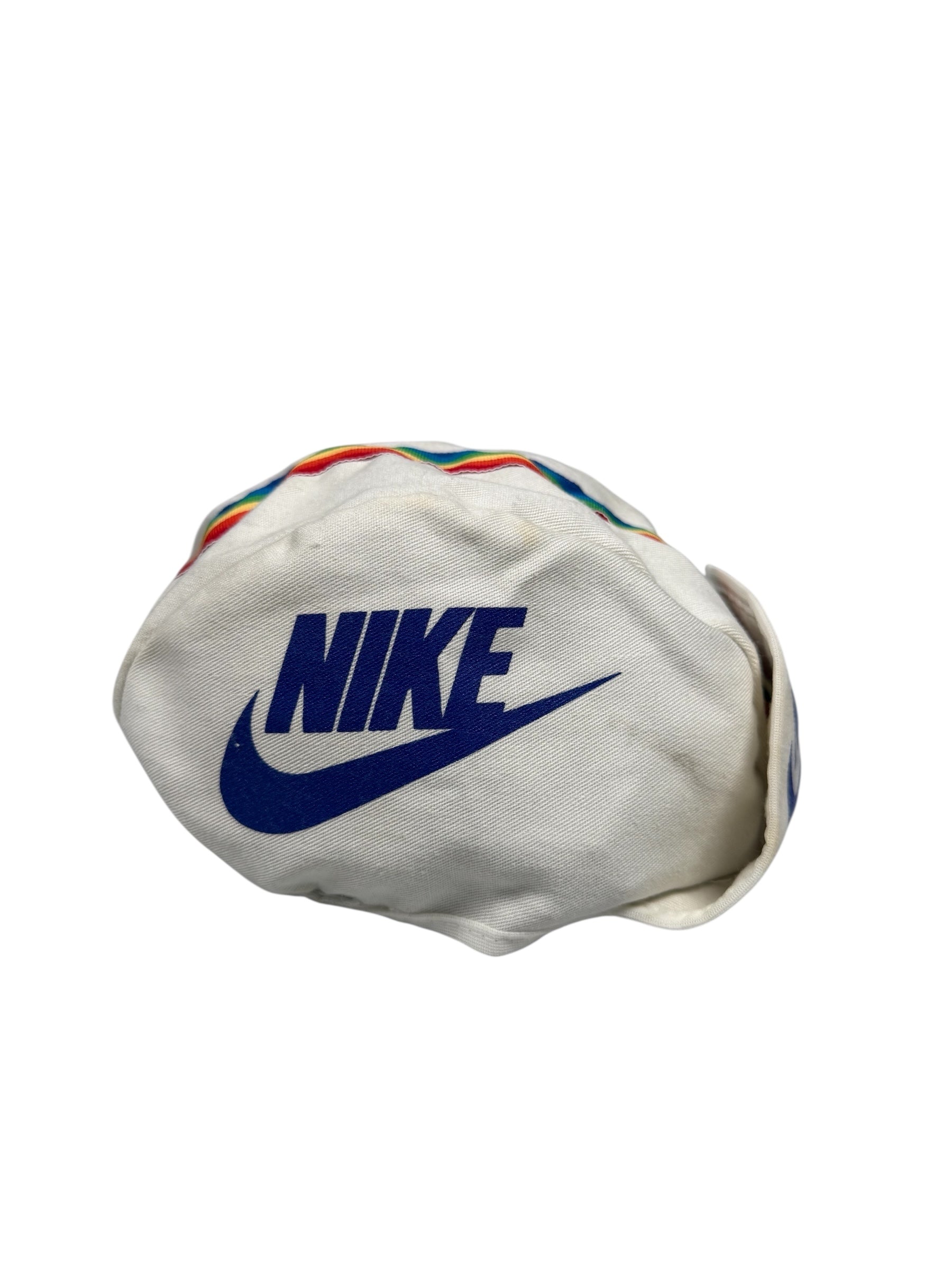 Vtg OG Nike - 1980’s Cycling Cap - Extremely Rare! - White/Blue