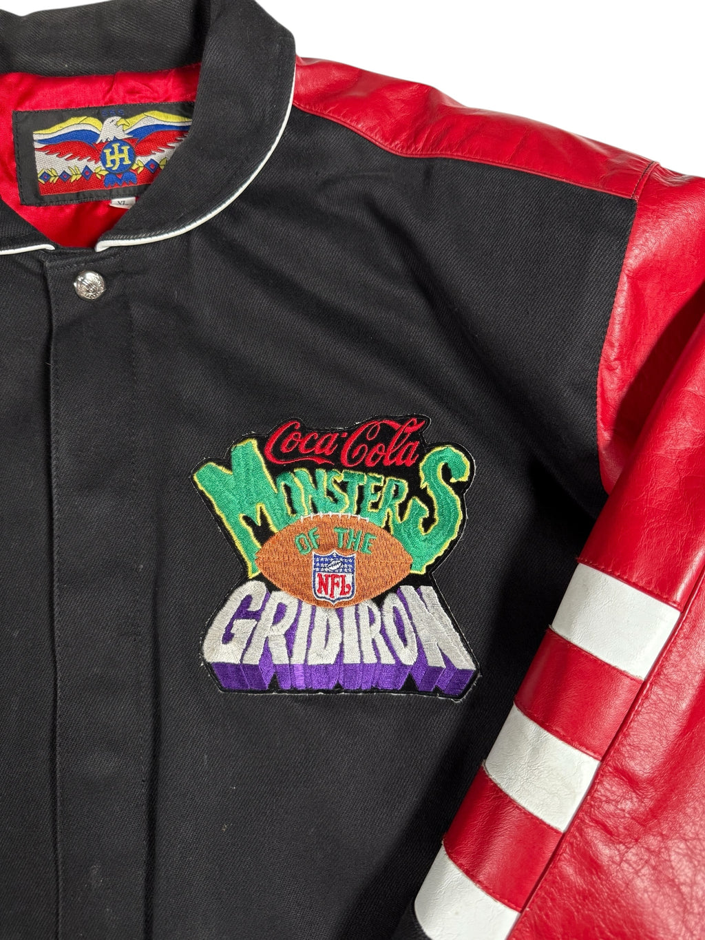 Vtg Jeff Hamilton x Coca Cola — Monsters of the Gridiron Jacket, Hat, Shirt, and Card Set! 🤯🔥 - Sz XL - 1994