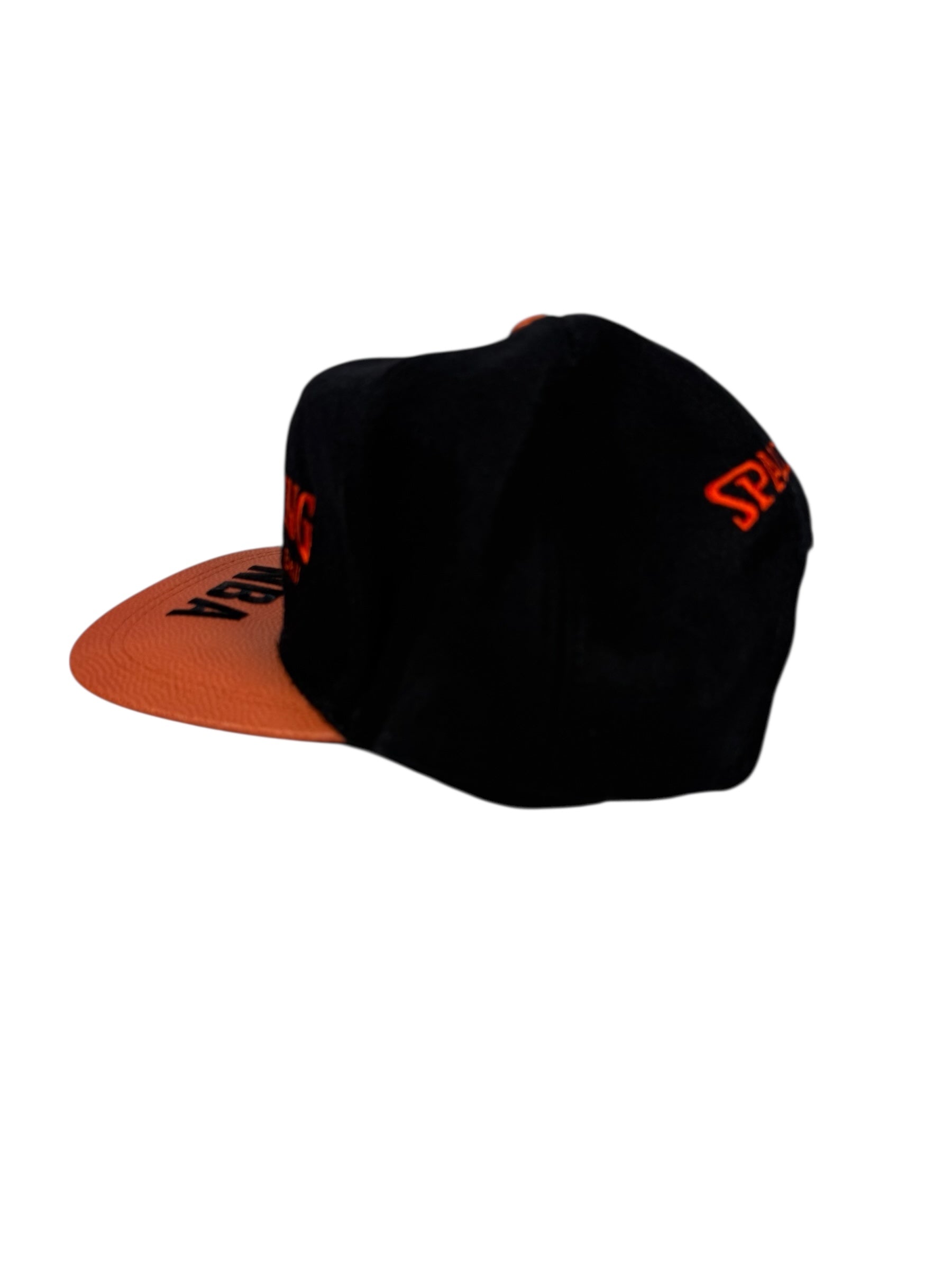 Vtg 90’s Spalding “Official Game Ball” Strapback Hat - David Stern Era - Basketball Leather - DS - 2 for $20!