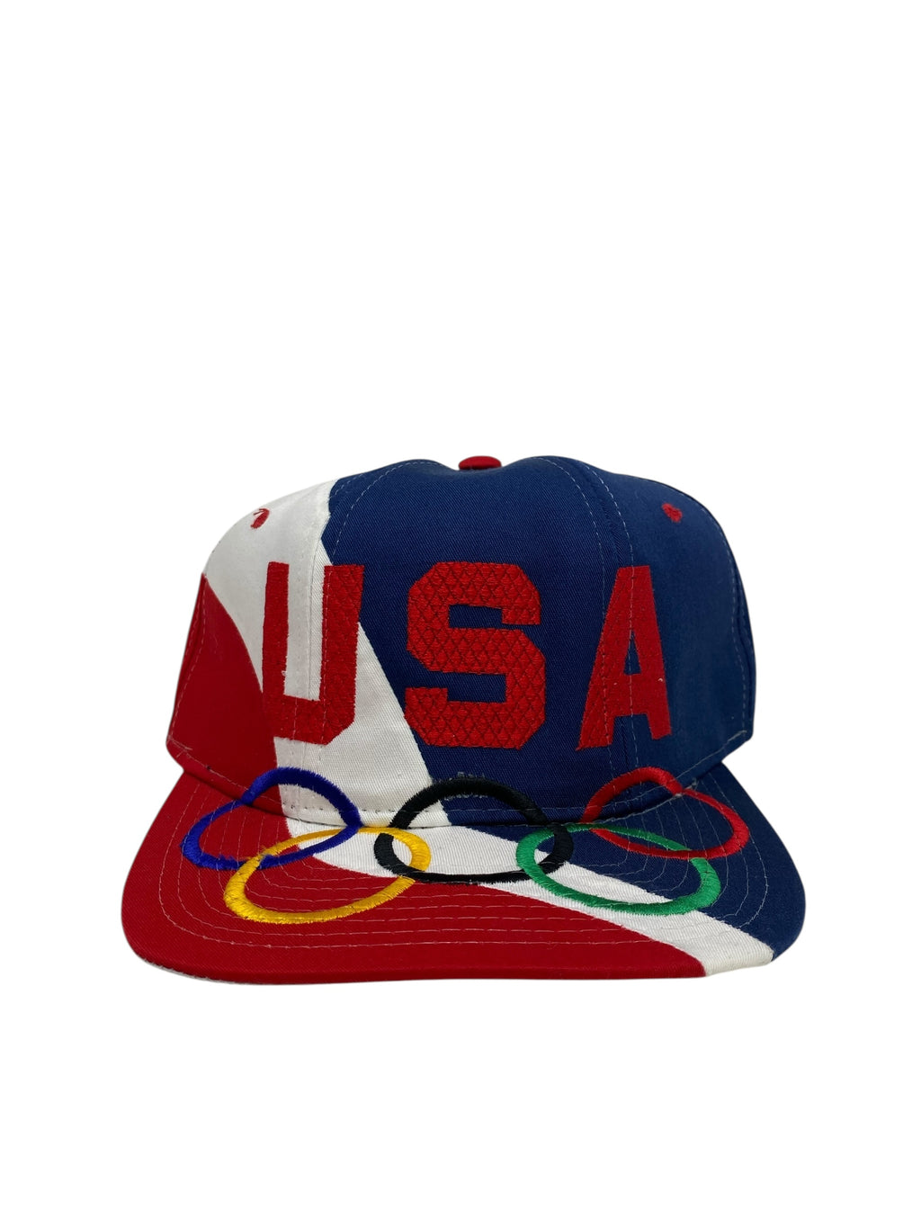 Vtg Starter - USA 1996 Olympic “Big Logo” Tri Power Snapback Hat - DS!