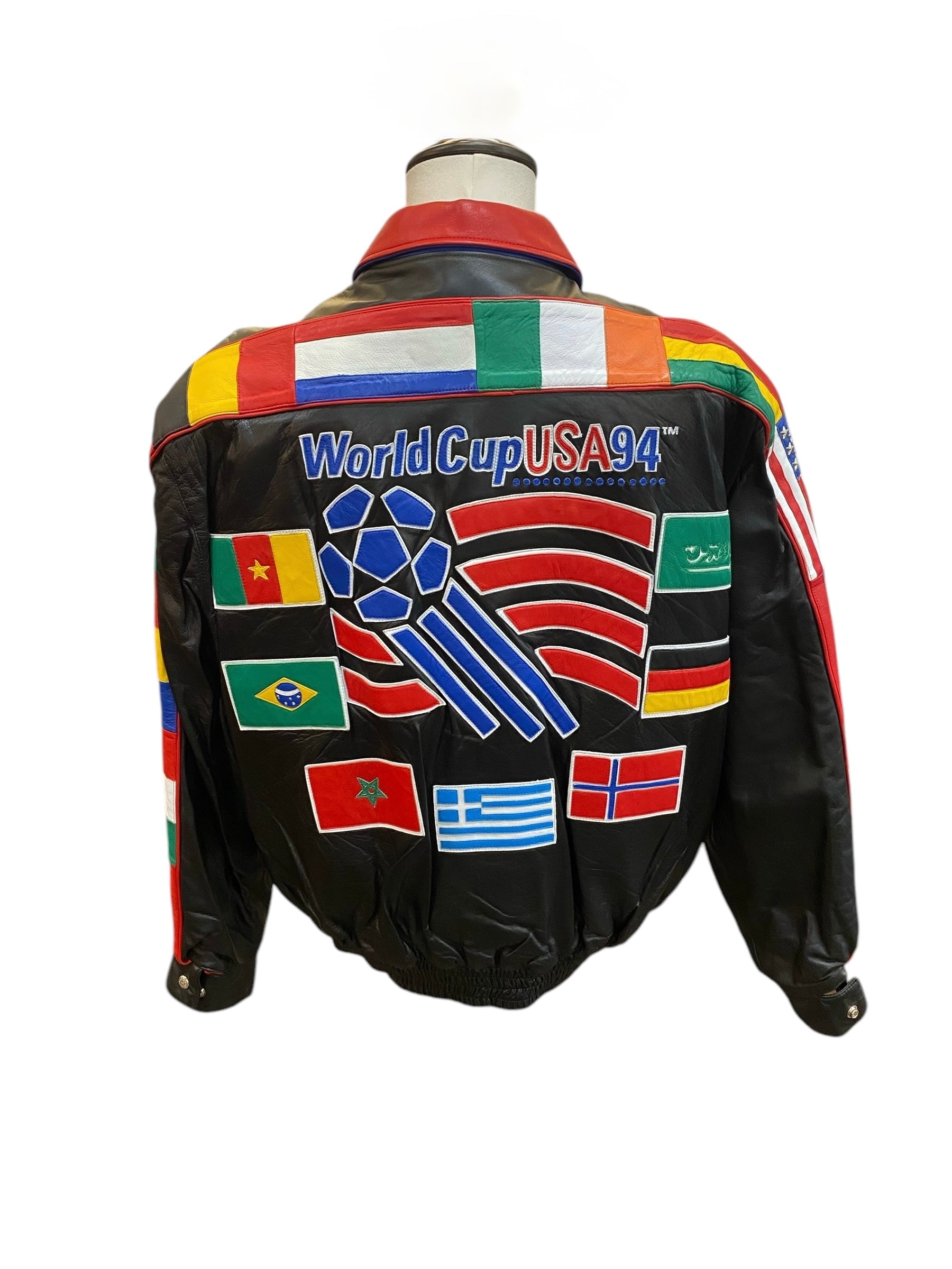 Vtg Jeff Hamilton Soccer - 1994 World Cup - Multiple Countries - DS Lambskin Leather - Multiple Sizes