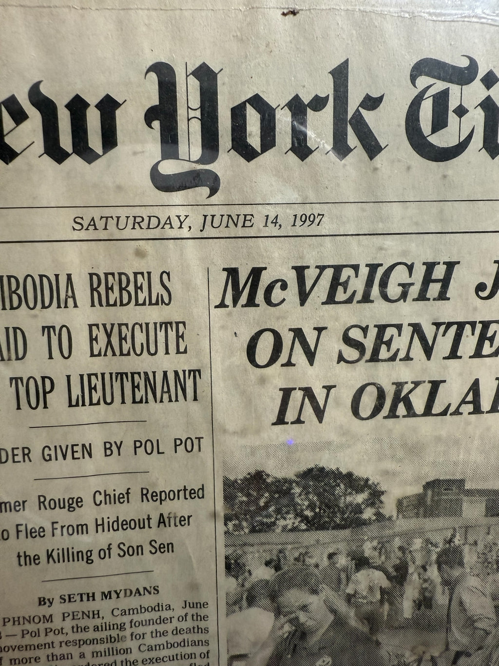 Vtg Michael Jordan - Chicago Bulls “Another One for Chicago” Cover - Timothy McVeigh Receives Death Sentence! June 14, 1997