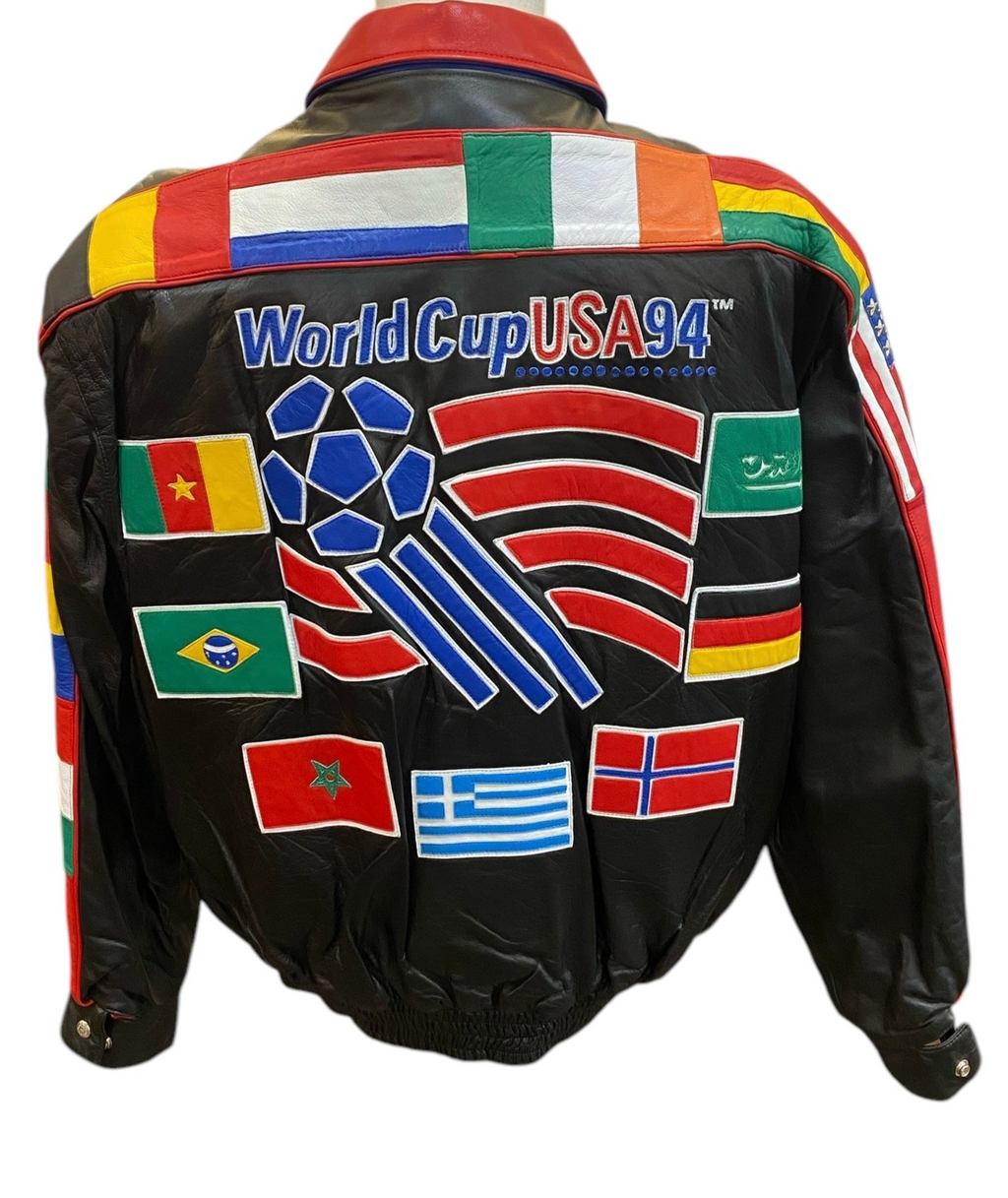 Vtg Jeff Hamilton Soccer - 1994 World Cup - Multiple Countries - DS Lambskin Leather - Multiple Sizes