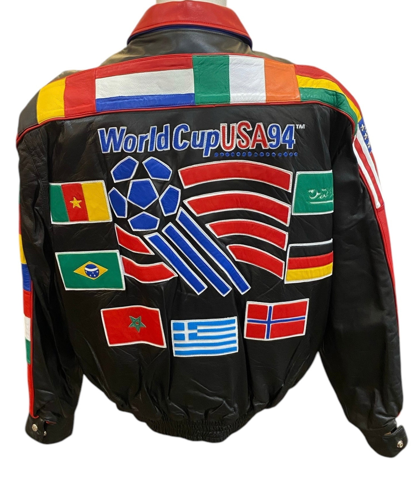 Vtg Jeff Hamilton Soccer - 1994 World Cup - Multiple Countries - DS Lambskin Leather - Multiple Sizes