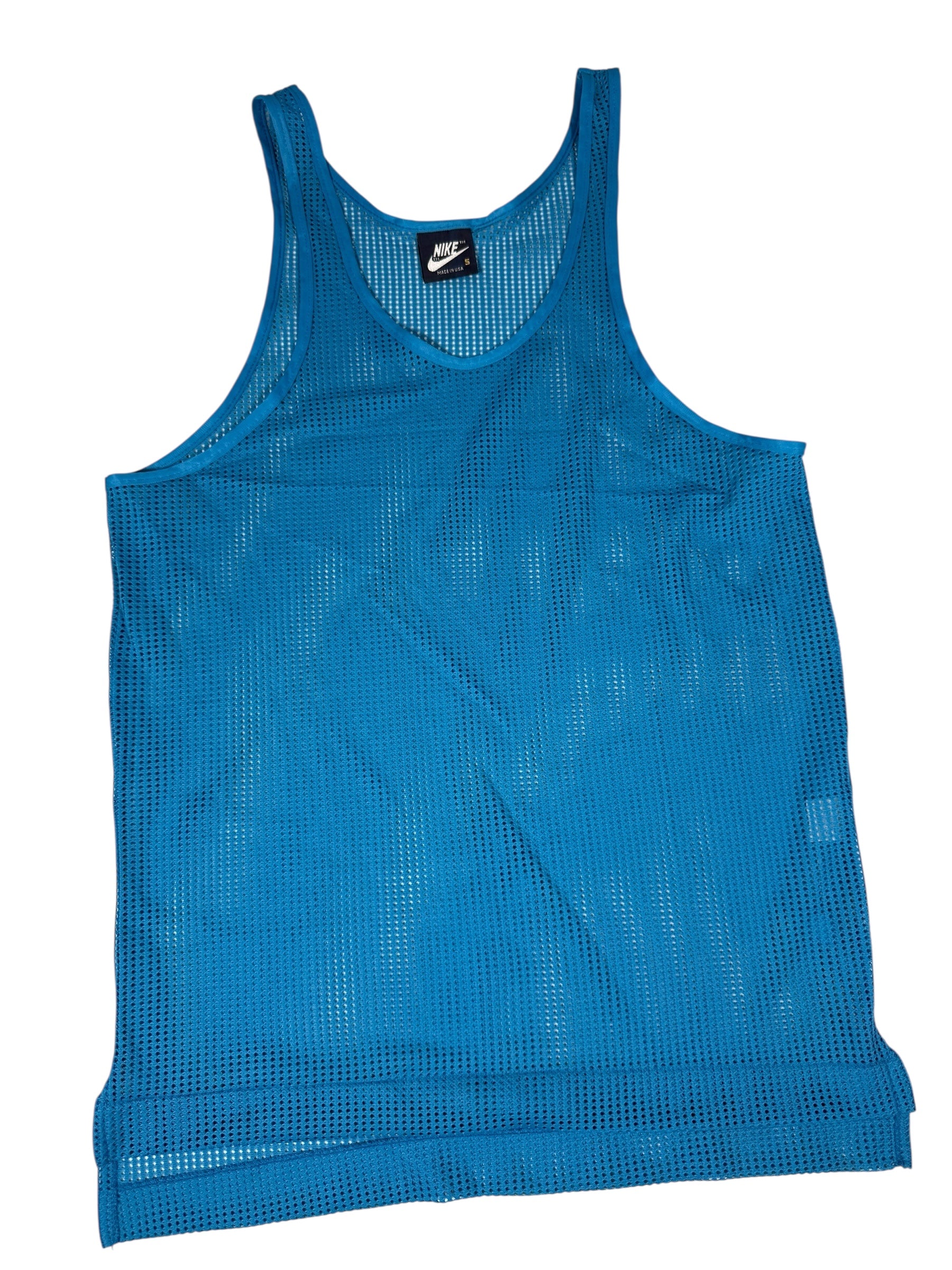 Vtg OG Nike - 1985 Blue Tag Pinnie - Blue - DS - Sz S - Jordan Rookie Era!