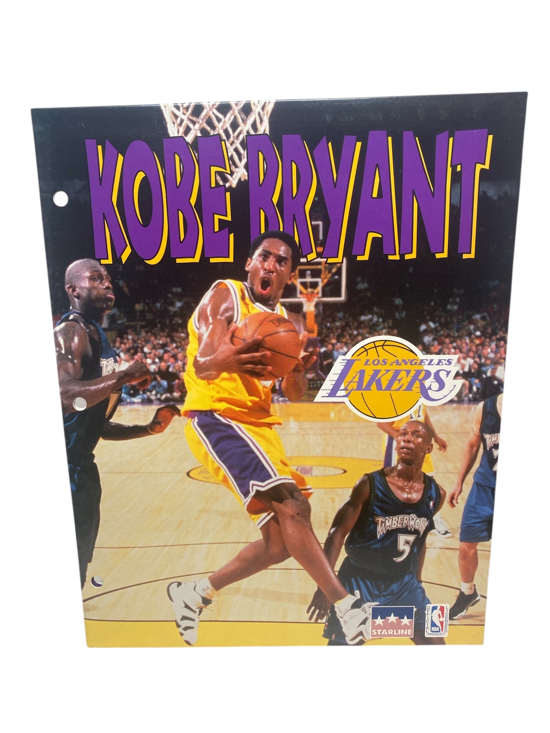 Vtg Kobe Bryant Starline Double Pocket Folder - DS - 1999! 2 for $20!